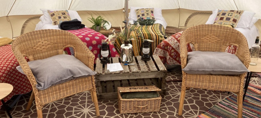Group Hen Party Glamping Bell Tent