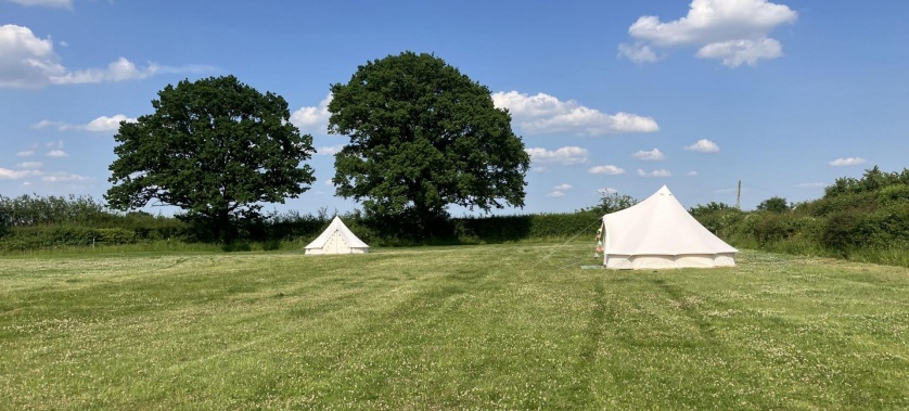 Peaceful camping pitches