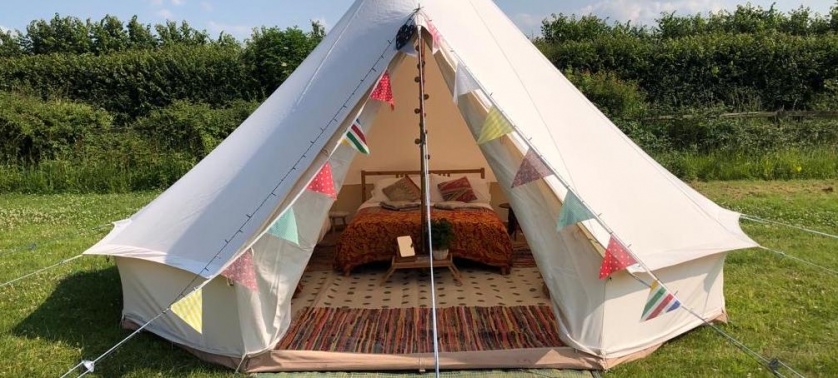 Bell Tent Hire at Spring Hill Farm Campsite