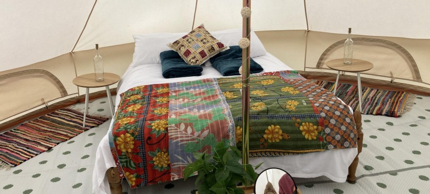 Bell tent hire at Spring Hill Farm Campsite